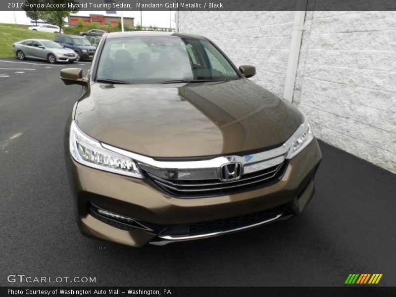 Mandarin Gold Metallic / Black 2017 Honda Accord Hybrid Touring Sedan