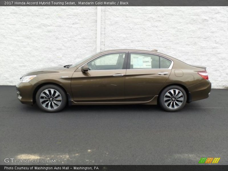 Mandarin Gold Metallic / Black 2017 Honda Accord Hybrid Touring Sedan
