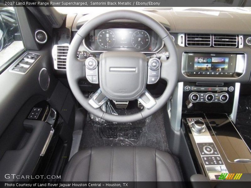 Santorini Black Metallic / Ebony/Ebony 2017 Land Rover Range Rover Supercharged