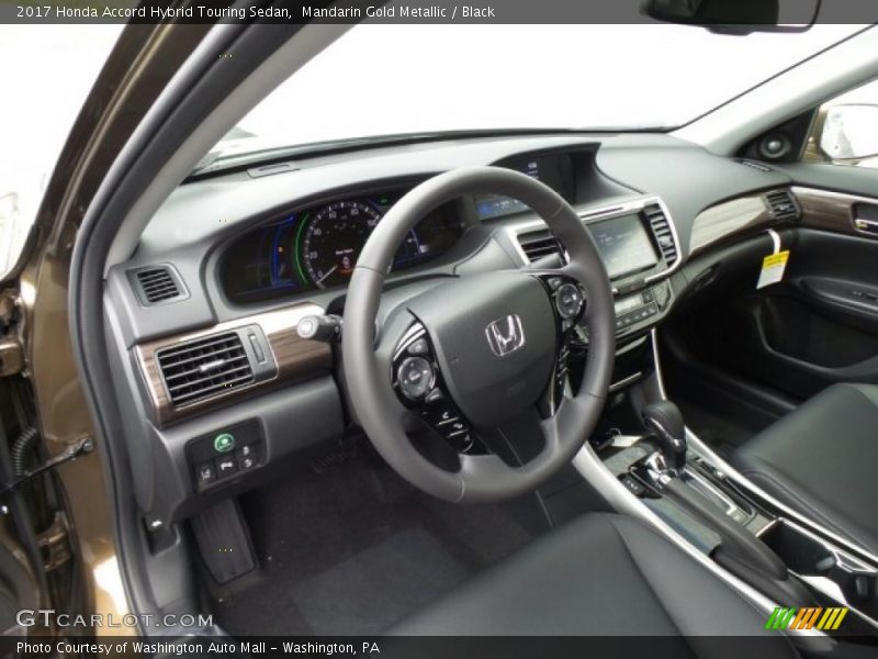 Mandarin Gold Metallic / Black 2017 Honda Accord Hybrid Touring Sedan