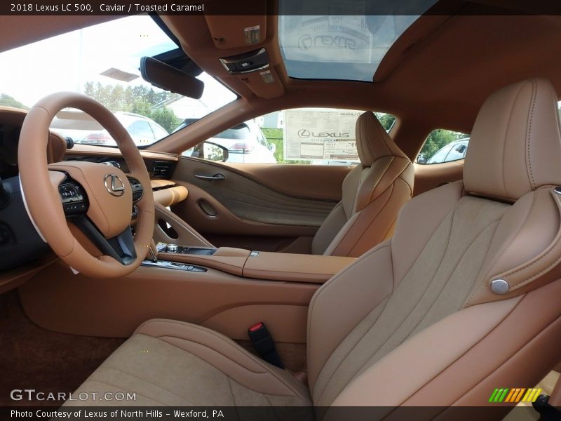  2018 LC 500 Toasted Caramel Interior