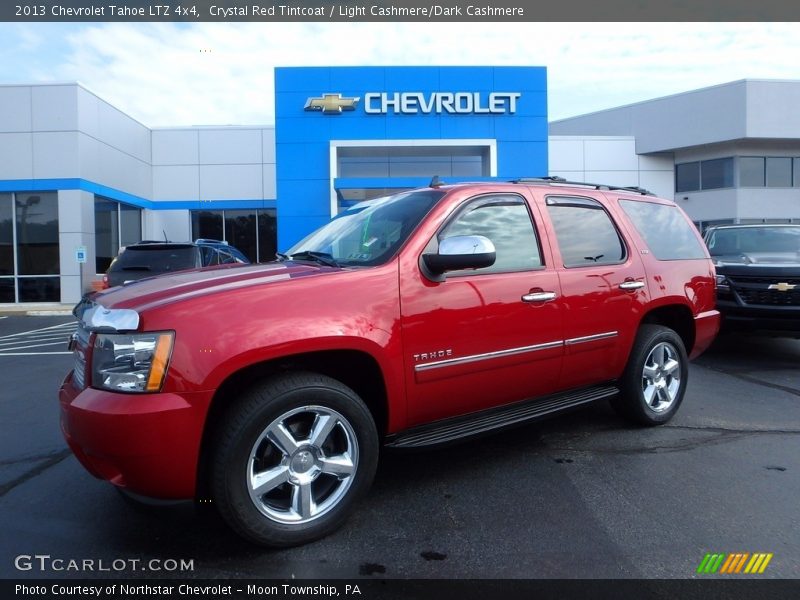 Crystal Red Tintcoat / Light Cashmere/Dark Cashmere 2013 Chevrolet Tahoe LTZ 4x4