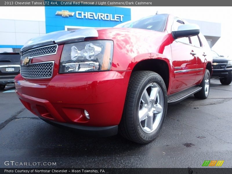 Crystal Red Tintcoat / Light Cashmere/Dark Cashmere 2013 Chevrolet Tahoe LTZ 4x4