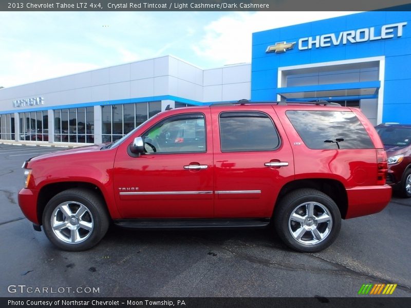 Crystal Red Tintcoat / Light Cashmere/Dark Cashmere 2013 Chevrolet Tahoe LTZ 4x4