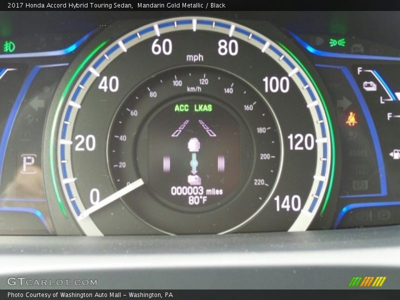 Mandarin Gold Metallic / Black 2017 Honda Accord Hybrid Touring Sedan