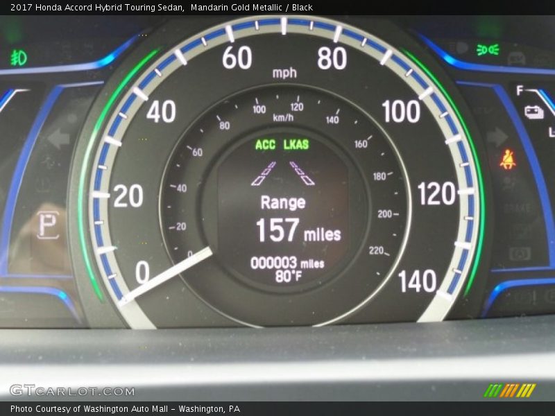 Mandarin Gold Metallic / Black 2017 Honda Accord Hybrid Touring Sedan