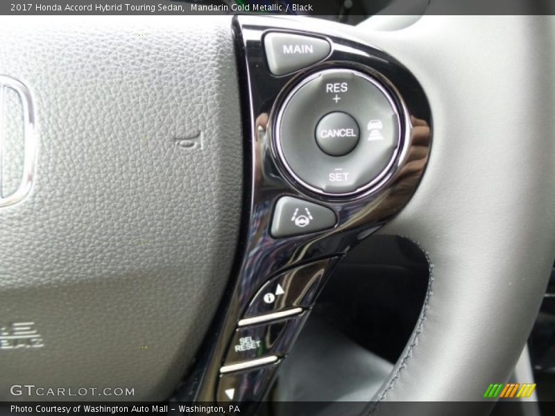 Mandarin Gold Metallic / Black 2017 Honda Accord Hybrid Touring Sedan