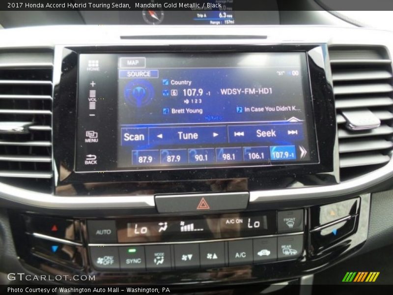 Mandarin Gold Metallic / Black 2017 Honda Accord Hybrid Touring Sedan