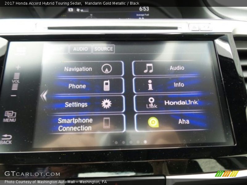 Mandarin Gold Metallic / Black 2017 Honda Accord Hybrid Touring Sedan