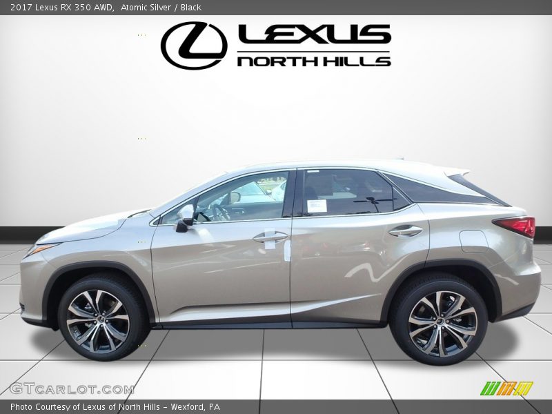 Atomic Silver / Black 2017 Lexus RX 350 AWD