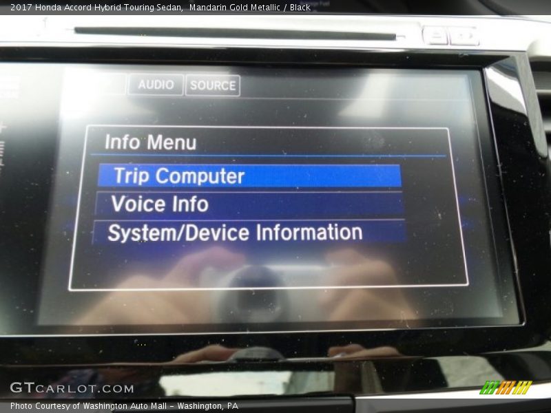 Mandarin Gold Metallic / Black 2017 Honda Accord Hybrid Touring Sedan