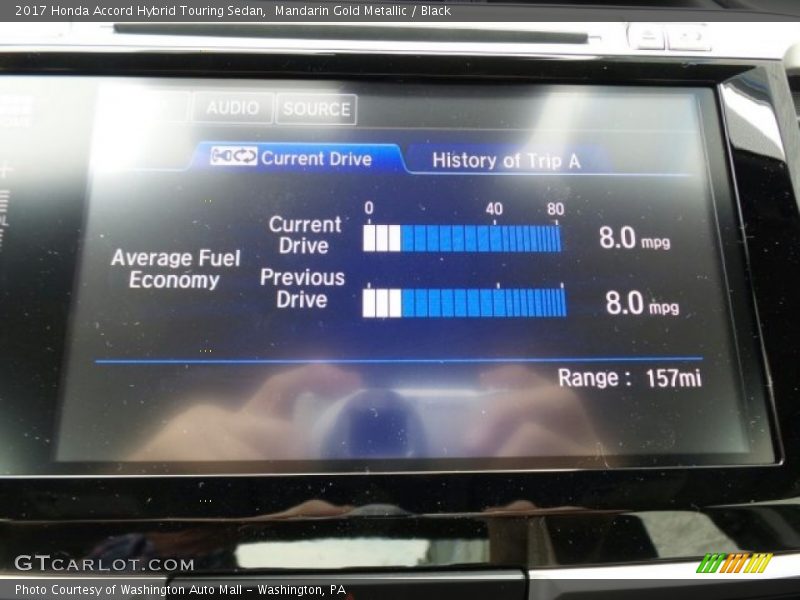 Mandarin Gold Metallic / Black 2017 Honda Accord Hybrid Touring Sedan