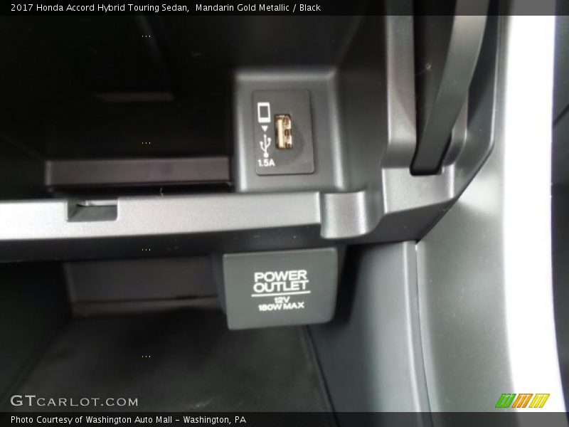 Mandarin Gold Metallic / Black 2017 Honda Accord Hybrid Touring Sedan