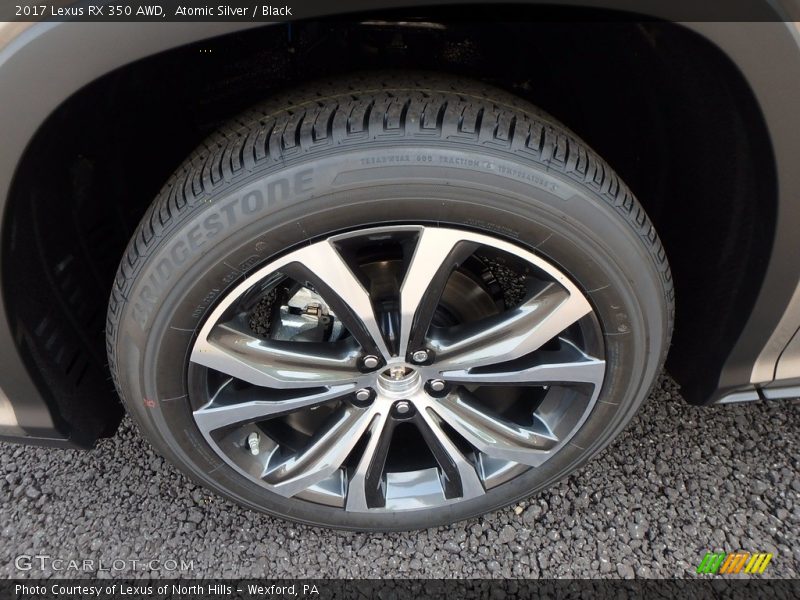 Atomic Silver / Black 2017 Lexus RX 350 AWD