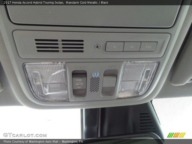 Mandarin Gold Metallic / Black 2017 Honda Accord Hybrid Touring Sedan