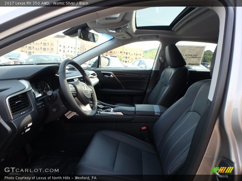 Atomic Silver / Black 2017 Lexus RX 350 AWD
