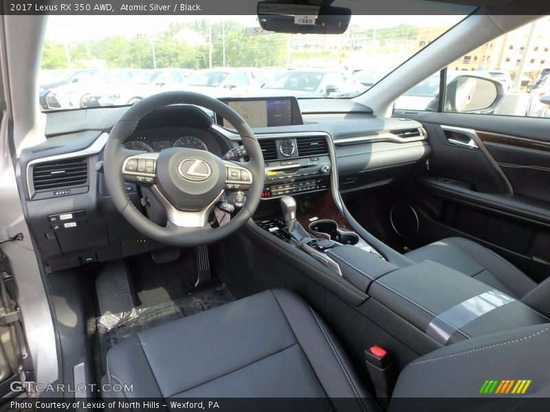 Atomic Silver / Black 2017 Lexus RX 350 AWD