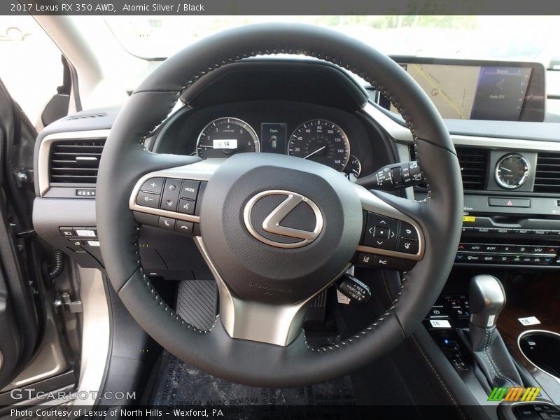 Atomic Silver / Black 2017 Lexus RX 350 AWD