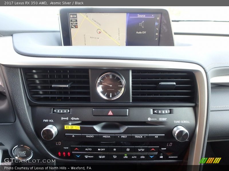 Atomic Silver / Black 2017 Lexus RX 350 AWD