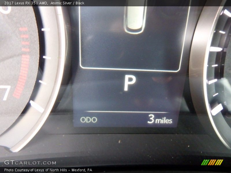 Atomic Silver / Black 2017 Lexus RX 350 AWD