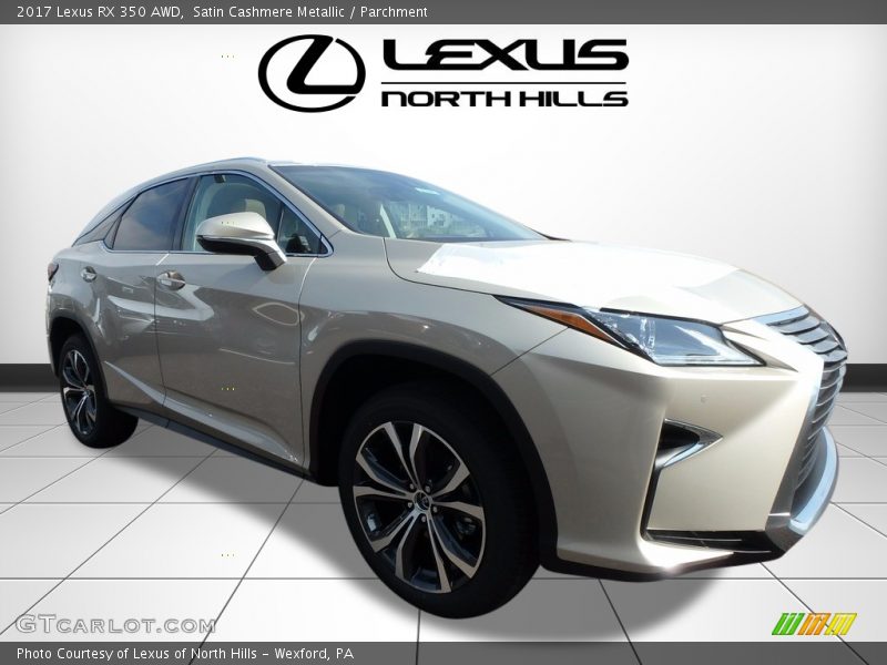 Satin Cashmere Metallic / Parchment 2017 Lexus RX 350 AWD