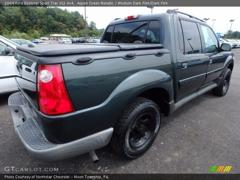 Aspen Green Metallic / Medium Dark Flint/Dark Flint 2004 Ford Explorer Sport Trac XLS 4x4