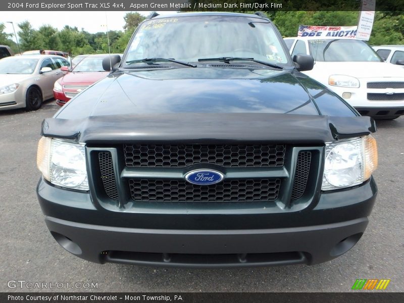 Aspen Green Metallic / Medium Dark Flint/Dark Flint 2004 Ford Explorer Sport Trac XLS 4x4