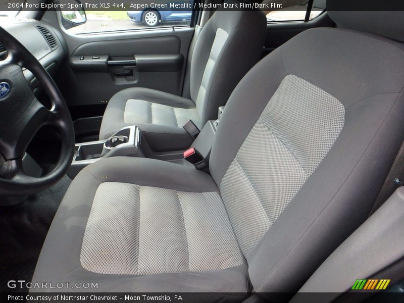 Aspen Green Metallic / Medium Dark Flint/Dark Flint 2004 Ford Explorer Sport Trac XLS 4x4
