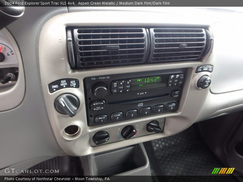 Aspen Green Metallic / Medium Dark Flint/Dark Flint 2004 Ford Explorer Sport Trac XLS 4x4