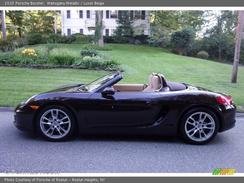 Mahogany Metallic / Luxor Beige 2015 Porsche Boxster