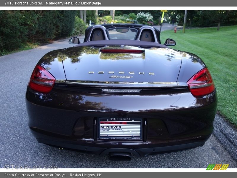 Mahogany Metallic / Luxor Beige 2015 Porsche Boxster
