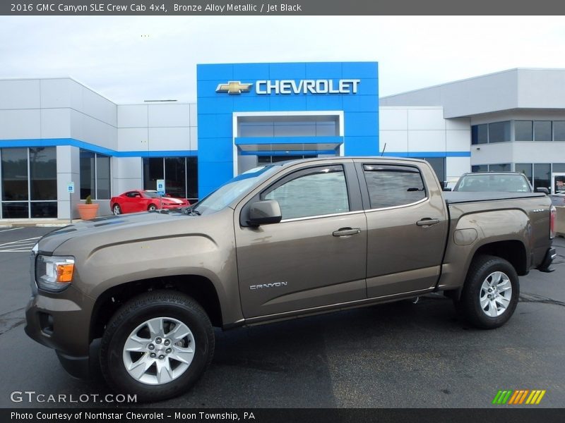 Bronze Alloy Metallic / Jet Black 2016 GMC Canyon SLE Crew Cab 4x4