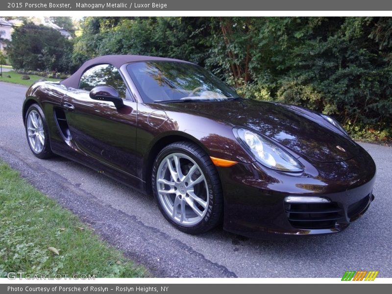 Mahogany Metallic / Luxor Beige 2015 Porsche Boxster
