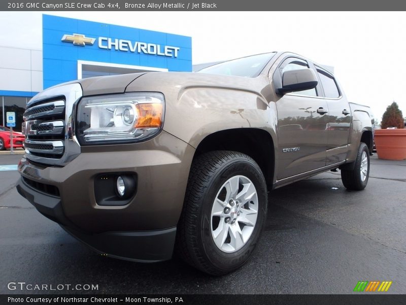 Bronze Alloy Metallic / Jet Black 2016 GMC Canyon SLE Crew Cab 4x4