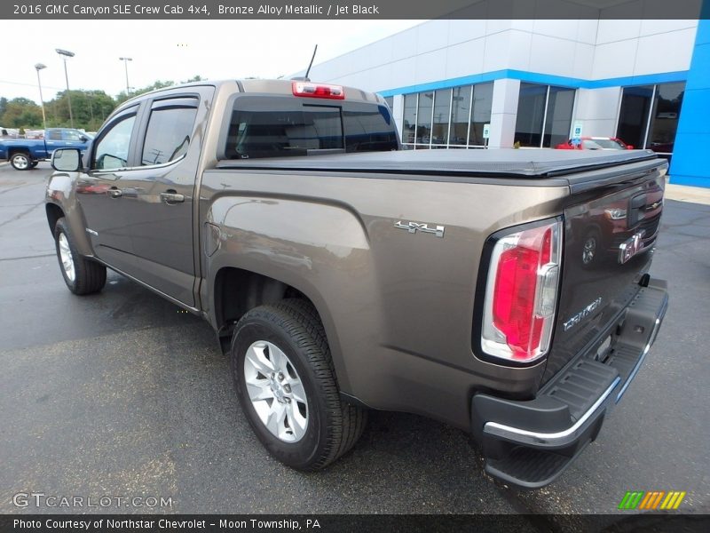 Bronze Alloy Metallic / Jet Black 2016 GMC Canyon SLE Crew Cab 4x4