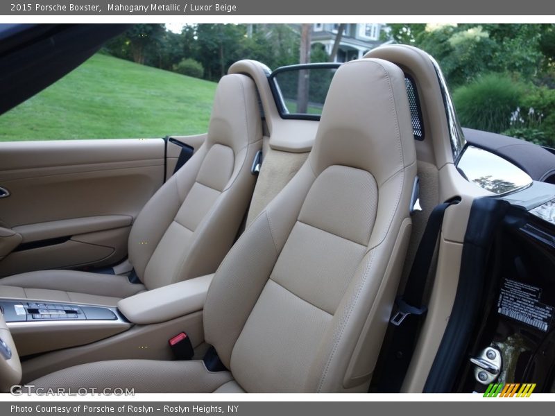Mahogany Metallic / Luxor Beige 2015 Porsche Boxster