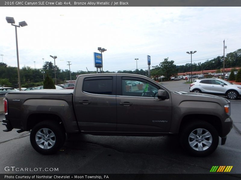 Bronze Alloy Metallic / Jet Black 2016 GMC Canyon SLE Crew Cab 4x4