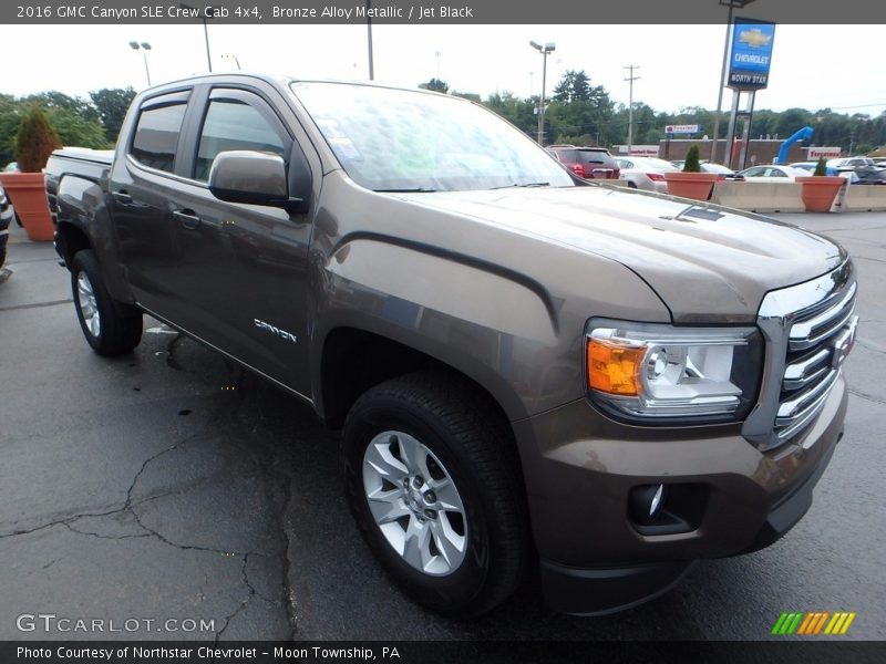 Bronze Alloy Metallic / Jet Black 2016 GMC Canyon SLE Crew Cab 4x4