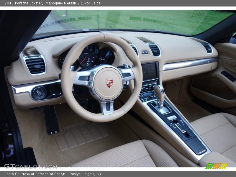 Mahogany Metallic / Luxor Beige 2015 Porsche Boxster