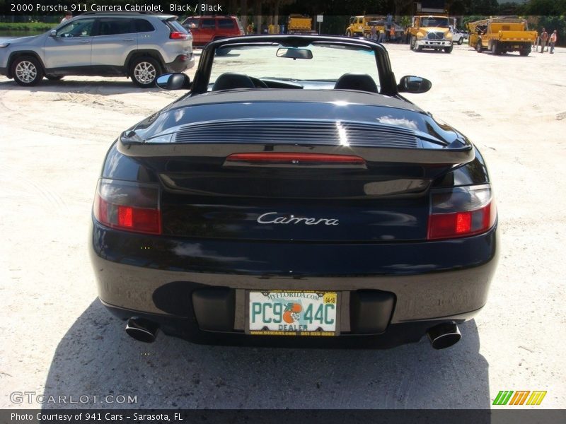 Black / Black 2000 Porsche 911 Carrera Cabriolet