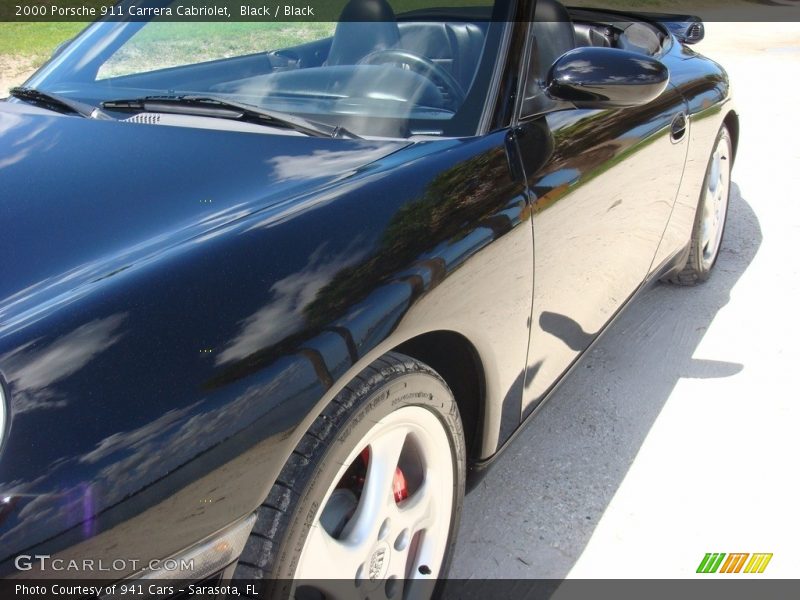 Black / Black 2000 Porsche 911 Carrera Cabriolet