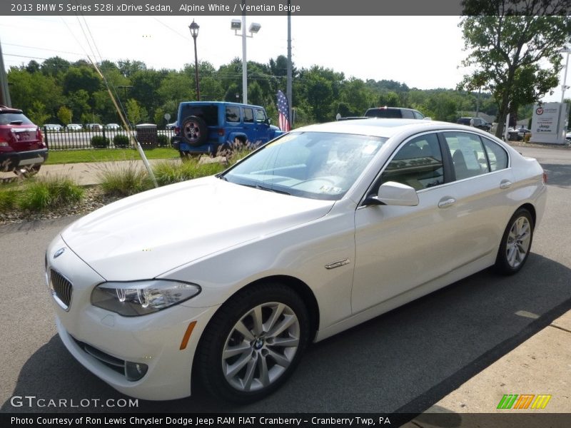 Alpine White / Venetian Beige 2013 BMW 5 Series 528i xDrive Sedan