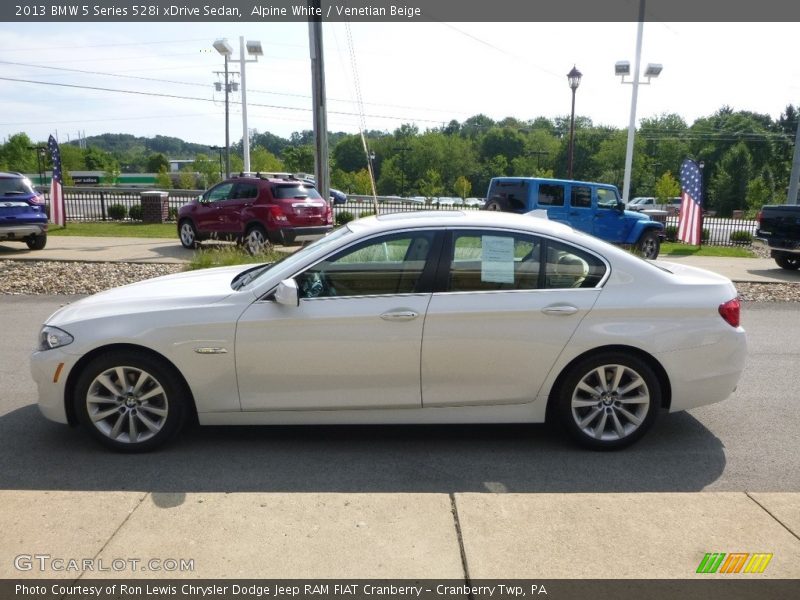 Alpine White / Venetian Beige 2013 BMW 5 Series 528i xDrive Sedan