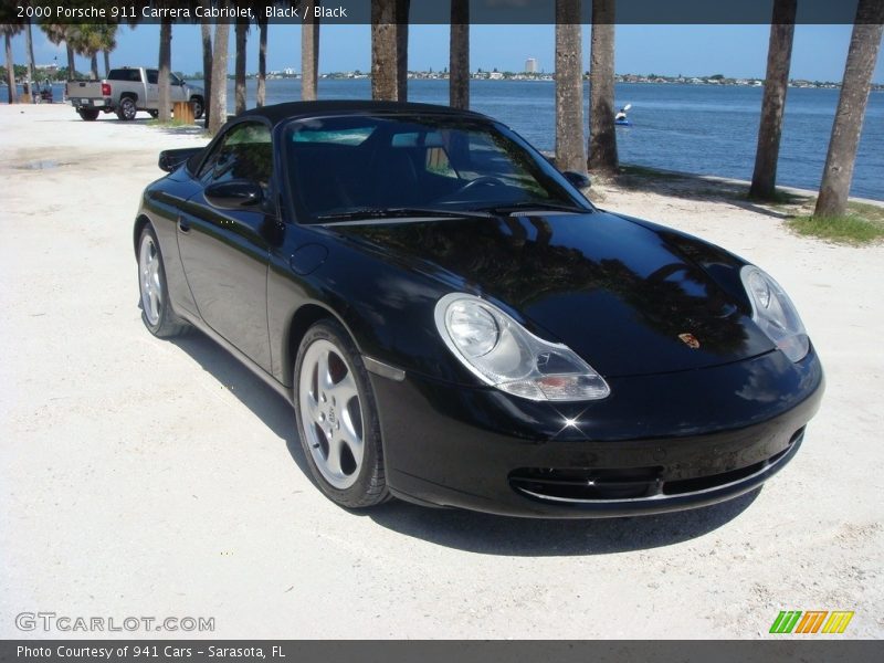 Black / Black 2000 Porsche 911 Carrera Cabriolet