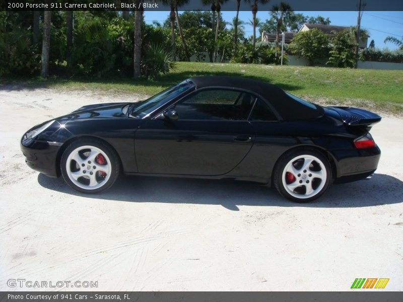 Black / Black 2000 Porsche 911 Carrera Cabriolet