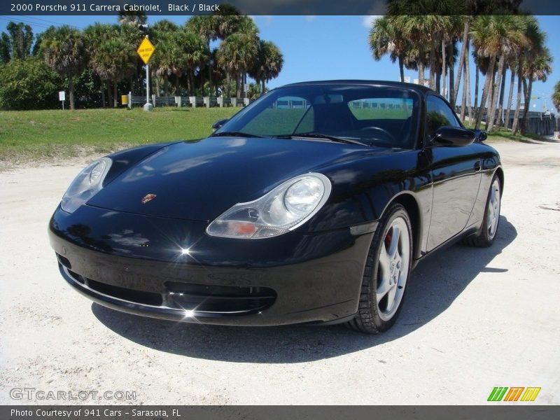 Black / Black 2000 Porsche 911 Carrera Cabriolet