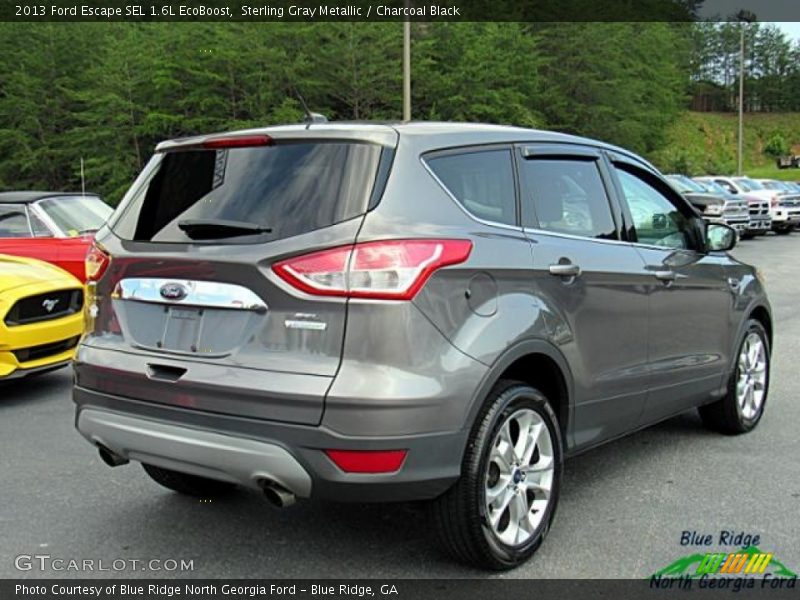 Sterling Gray Metallic / Charcoal Black 2013 Ford Escape SEL 1.6L EcoBoost