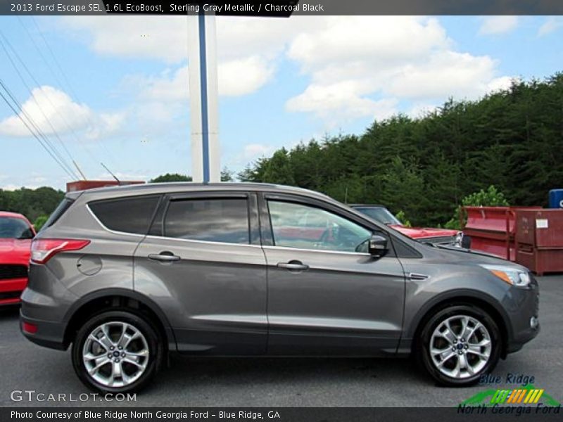 Sterling Gray Metallic / Charcoal Black 2013 Ford Escape SEL 1.6L EcoBoost
