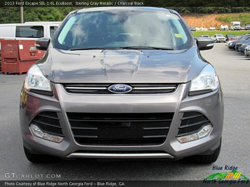 Sterling Gray Metallic / Charcoal Black 2013 Ford Escape SEL 1.6L EcoBoost
