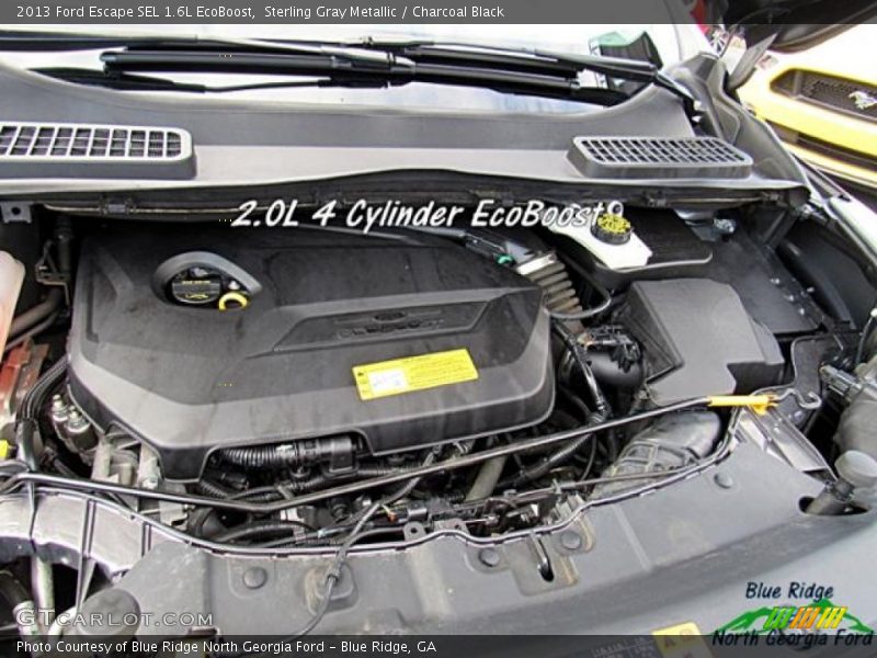 Sterling Gray Metallic / Charcoal Black 2013 Ford Escape SEL 1.6L EcoBoost